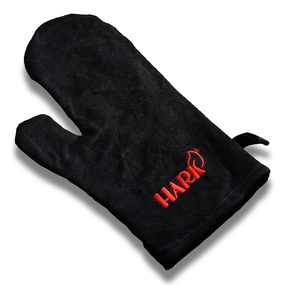 hark-kaminhandschuh-grillhandschuh-wildleder-schwarz image 1
