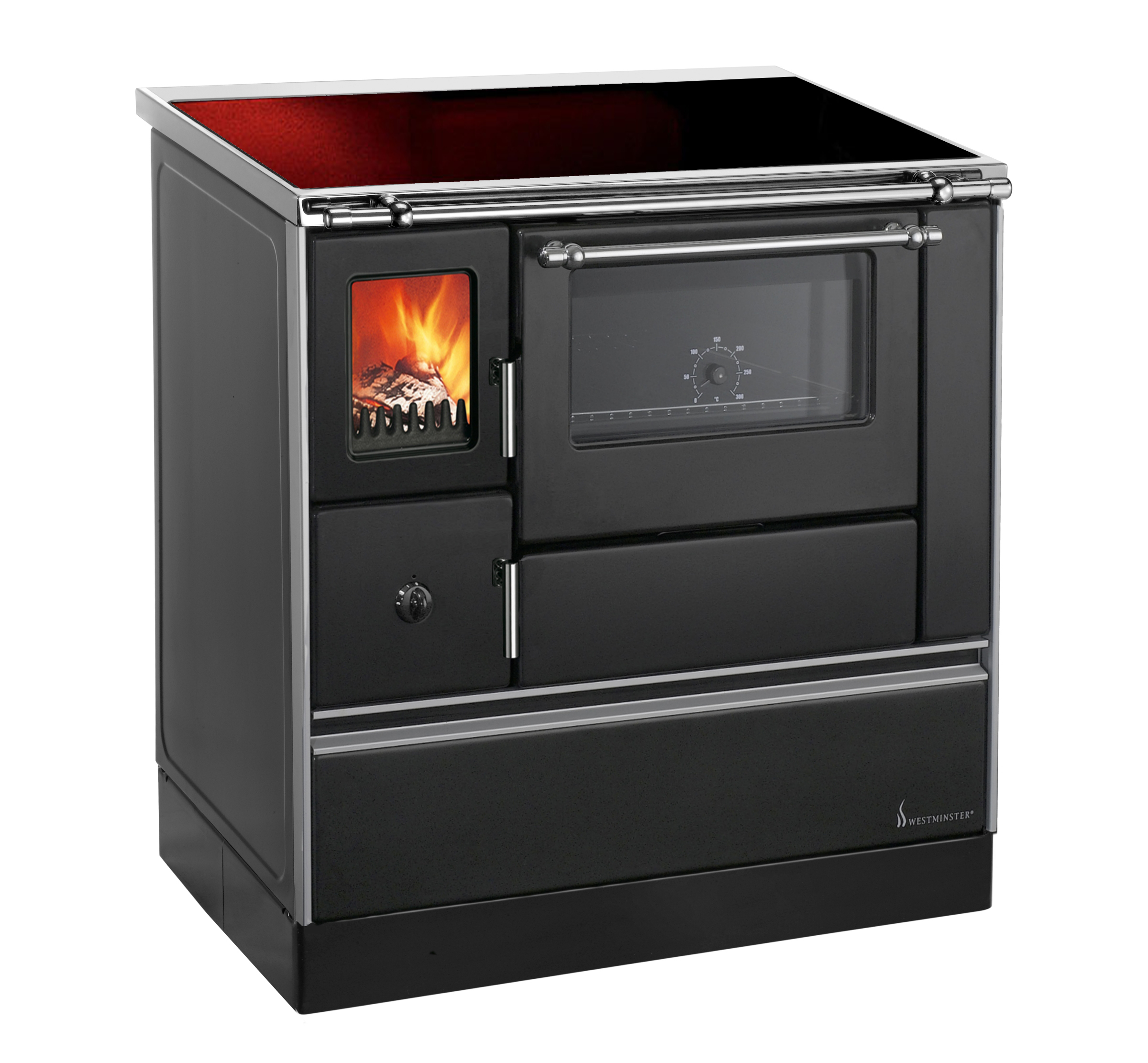 wamsler-westminster-k76f-90-schwarz-mit-ceranplatte-7-6-kw image 1