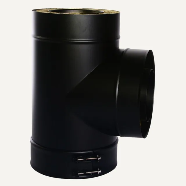 aduro-t-sektion-0-45-m-schwarz-isolierte-schornstein-sektion image 1