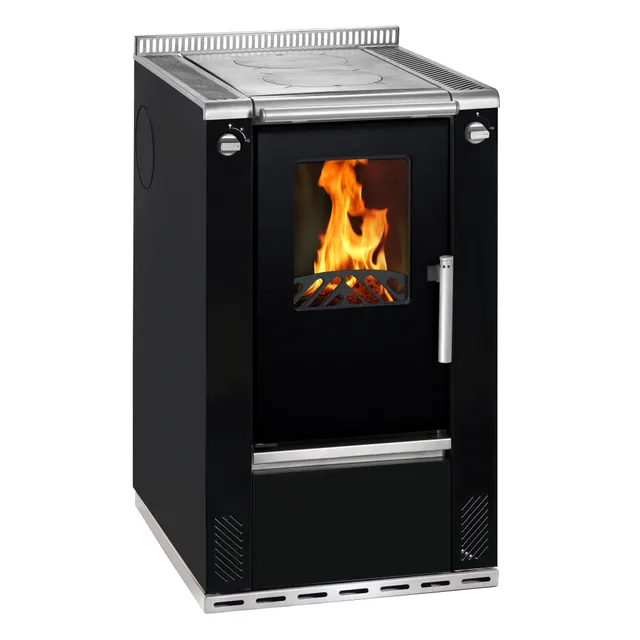 wamsler-w1-50-schwarz-holzherd-6-kw-mit-kochplatte image 1