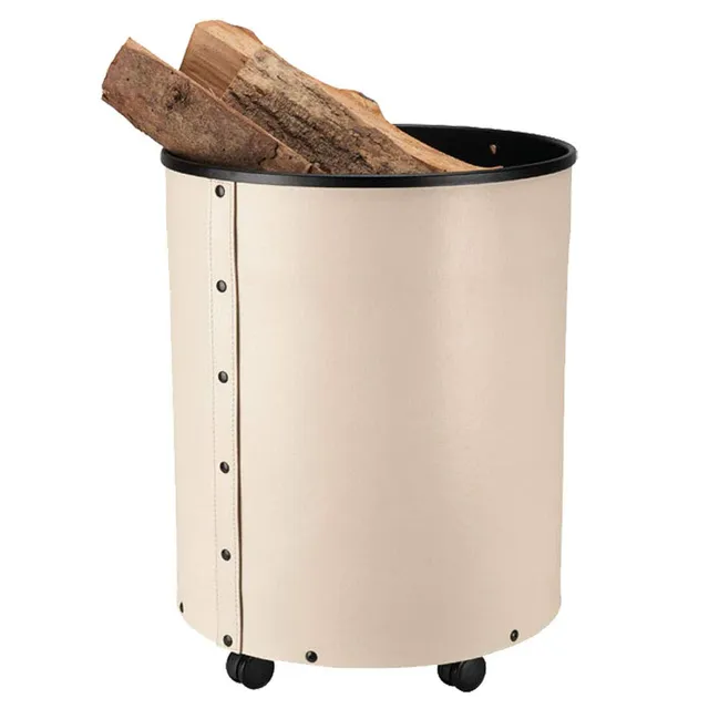 hark-holzkorb-mit-rollen-leder-creme image 1