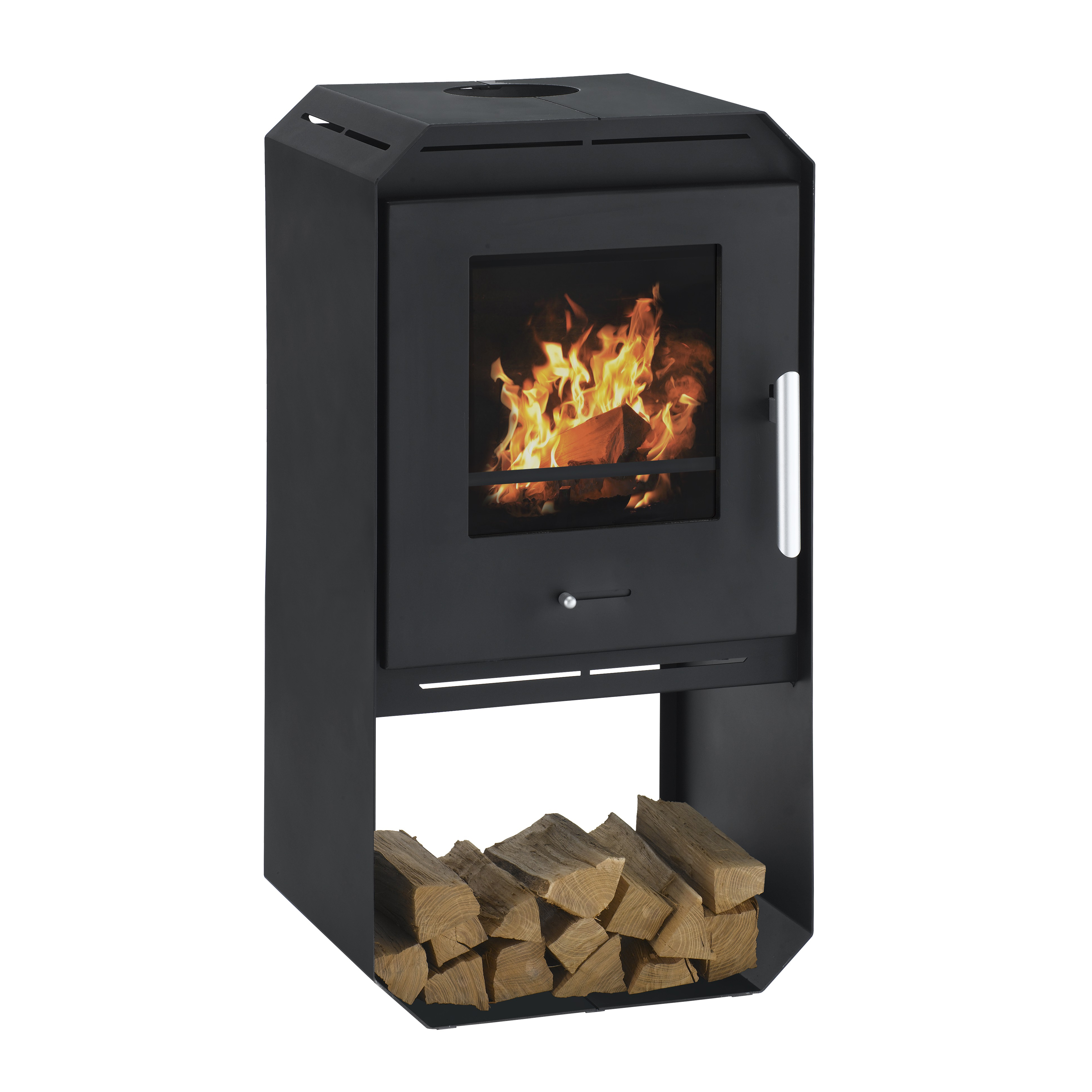 wamsler-mono-kaminofen-6-kw-stahl-schwarz image 1