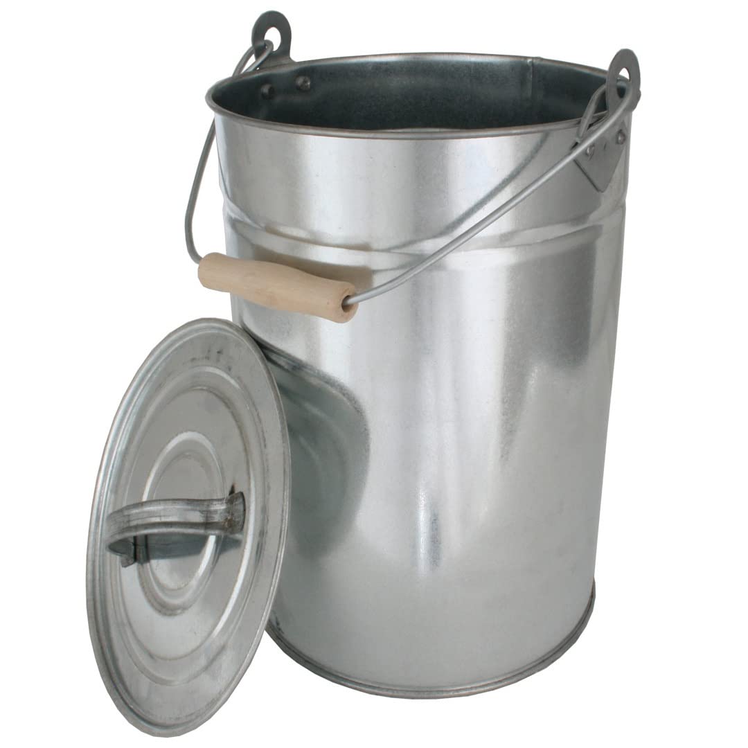 hark-ascheeimer-mit-deckel-verzinkt-14-liter image 2