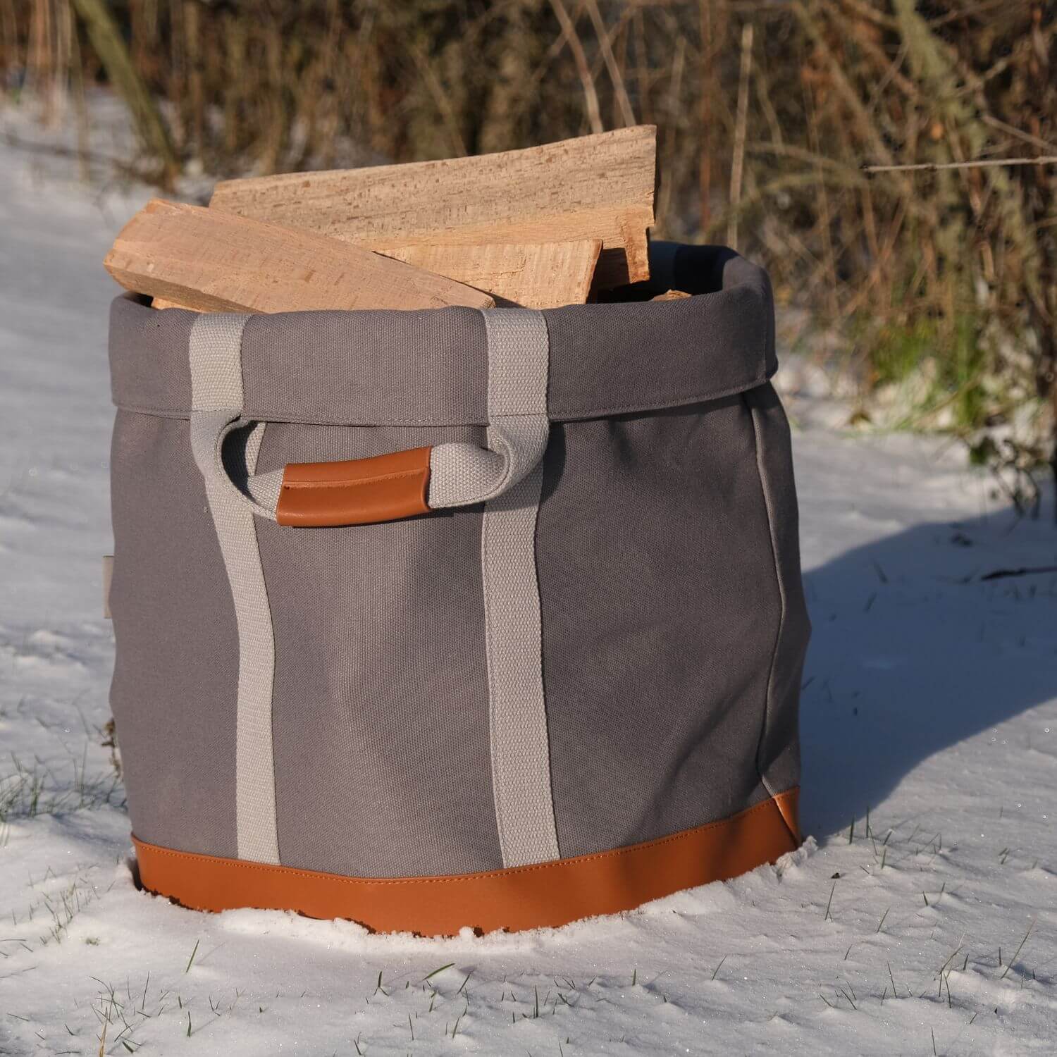 aduro-proline-holztasche-grau-aus-kanevas-und-leder image 6