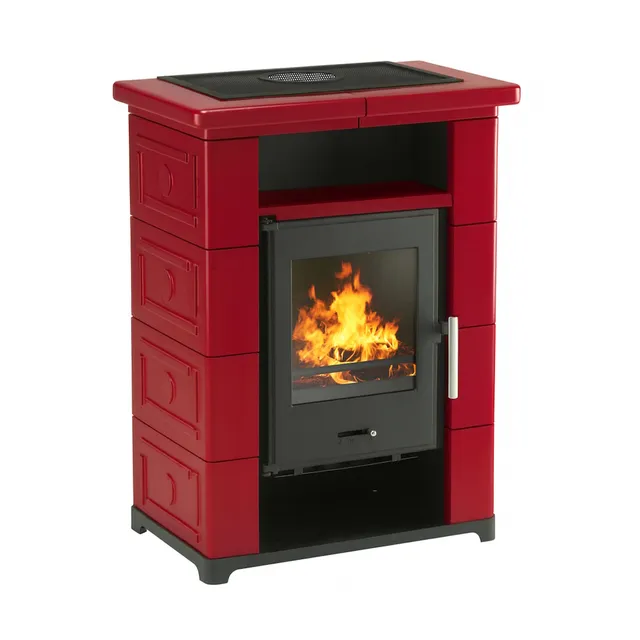 wamsler-montafon-kaminofen-keramik-bordeaux-7-kw image 1