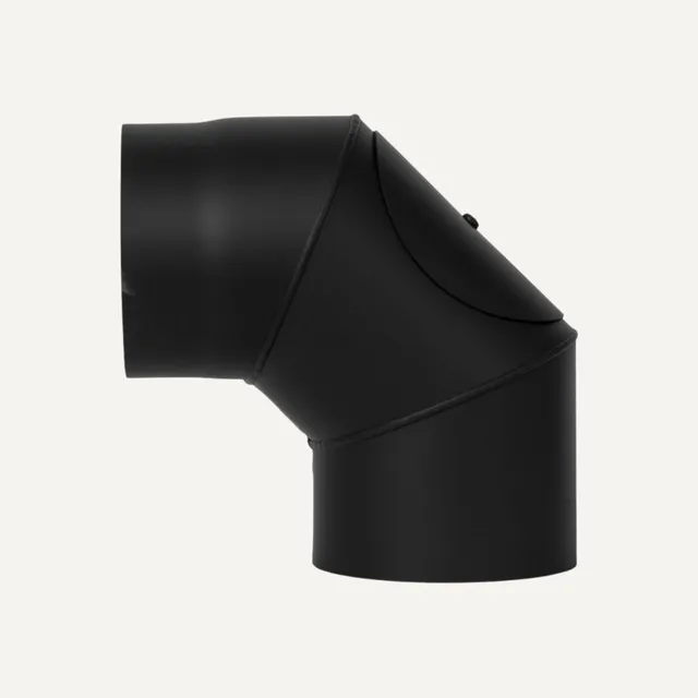 aduro-rauchrohrbogen-mit-reinigungs-ffnung-2-x-45-2-mm-stahl-schwarz-metallic image 1