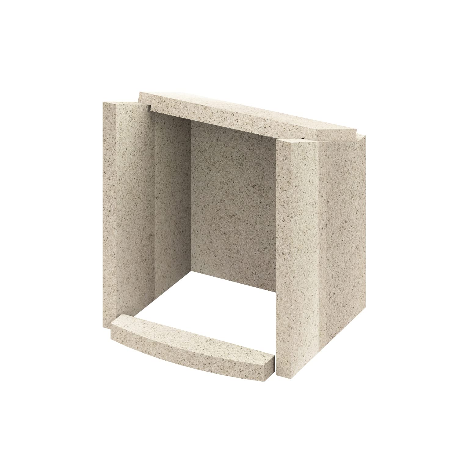 hark-feuerraumauskleidung-8-teilig-vermiculite-bodenstein-vorne-62-mm image 2