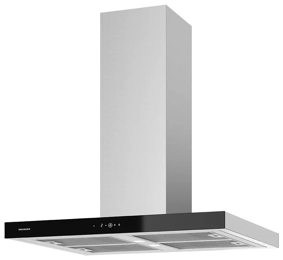 oranier-isola90e1-inselhaube-90-cm-edelstahl-mit-lightup-display image 1
