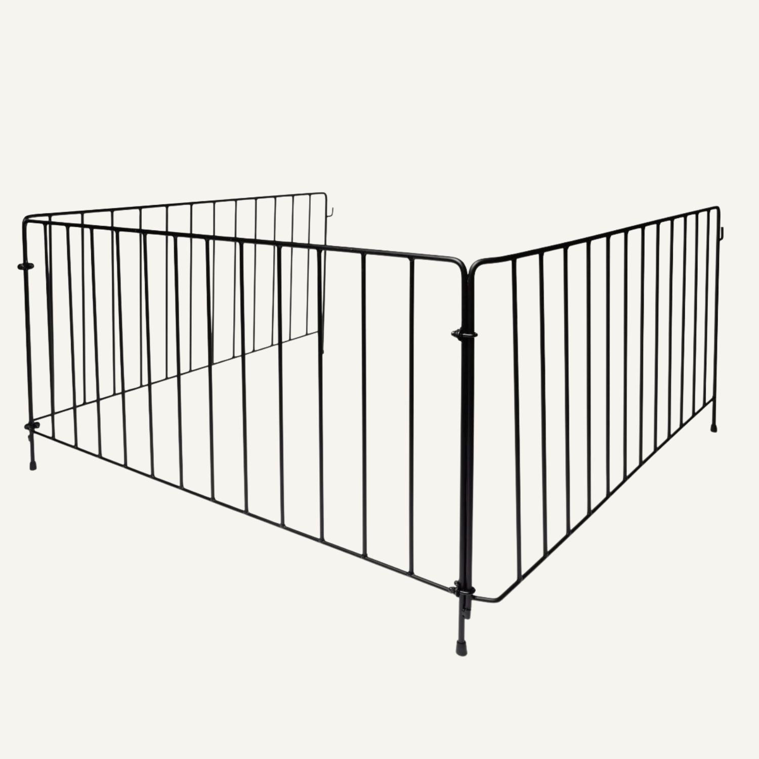 aduro-sicherheitsgitter-dreiteilig-schwarzes-metall-kinderschutzgitter-f-r-kamin image 1