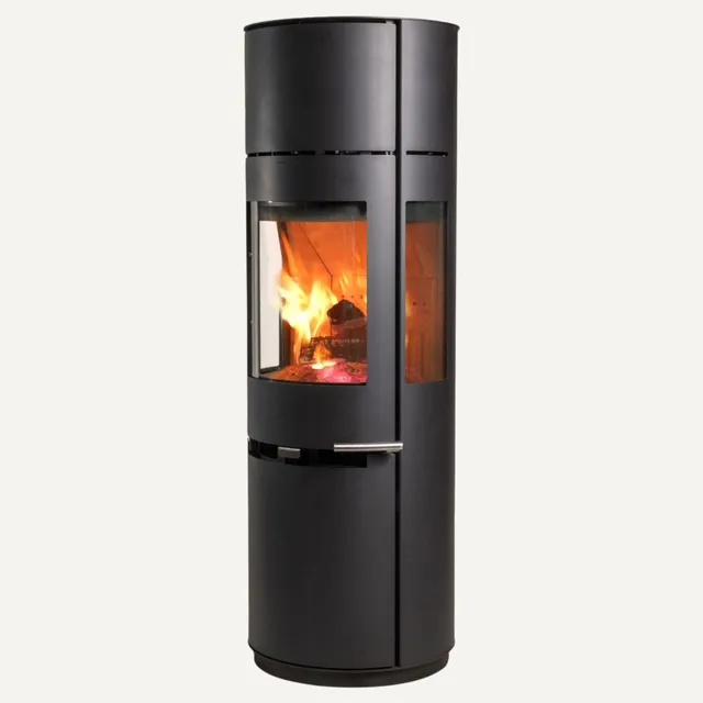 aduro-9-7-kaminofen-freistehend-150-cm-s-ulenofen-mit-speckstein-speicher image 1