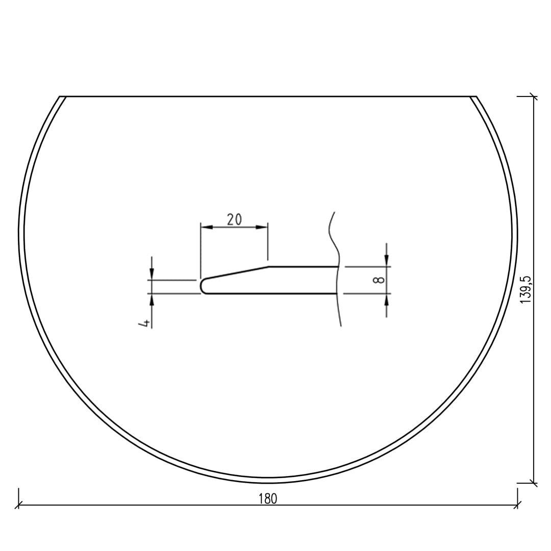 hark-funkenschutzplatte-glas-kreis-1800x1395-mm-esg-8-mm-facettenschliff image 3