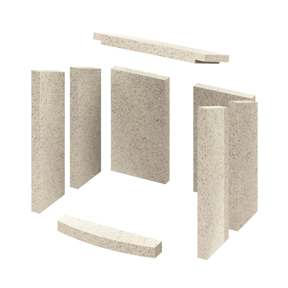 hark-feuerraumauskleidung-8-teilig-vermiculite-bodenstein-vorne-62-mm image 1