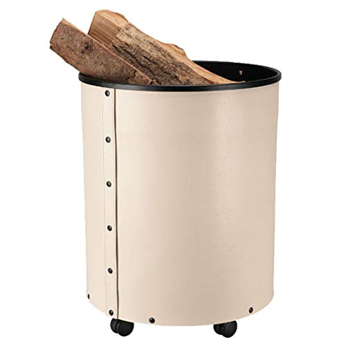 hark-holzkorb-mit-rollen-leder-creme image 2