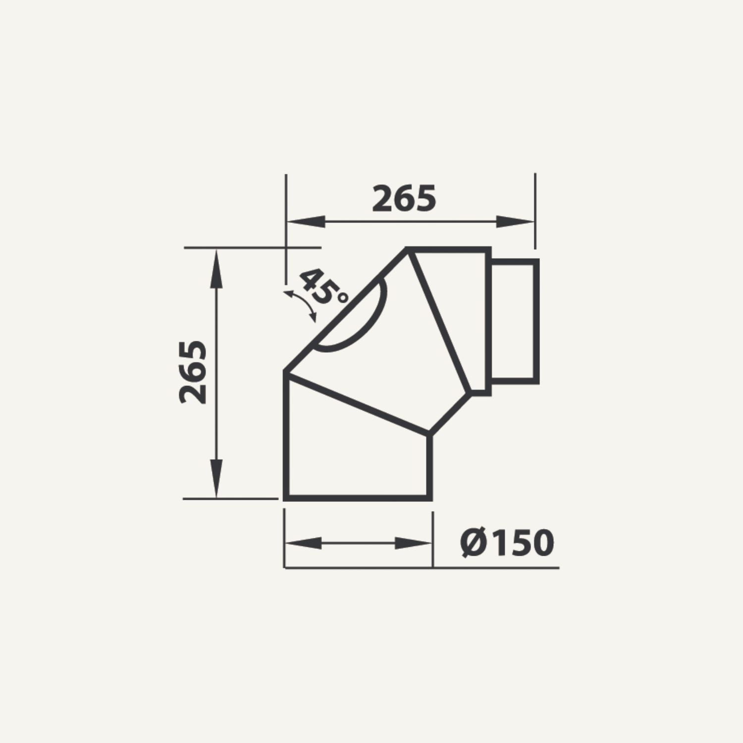 aduro-rauchrohrbogen-mit-reinigungs-ffnung-2-x-45-2-mm-stahl-schwarz-metallic image 2