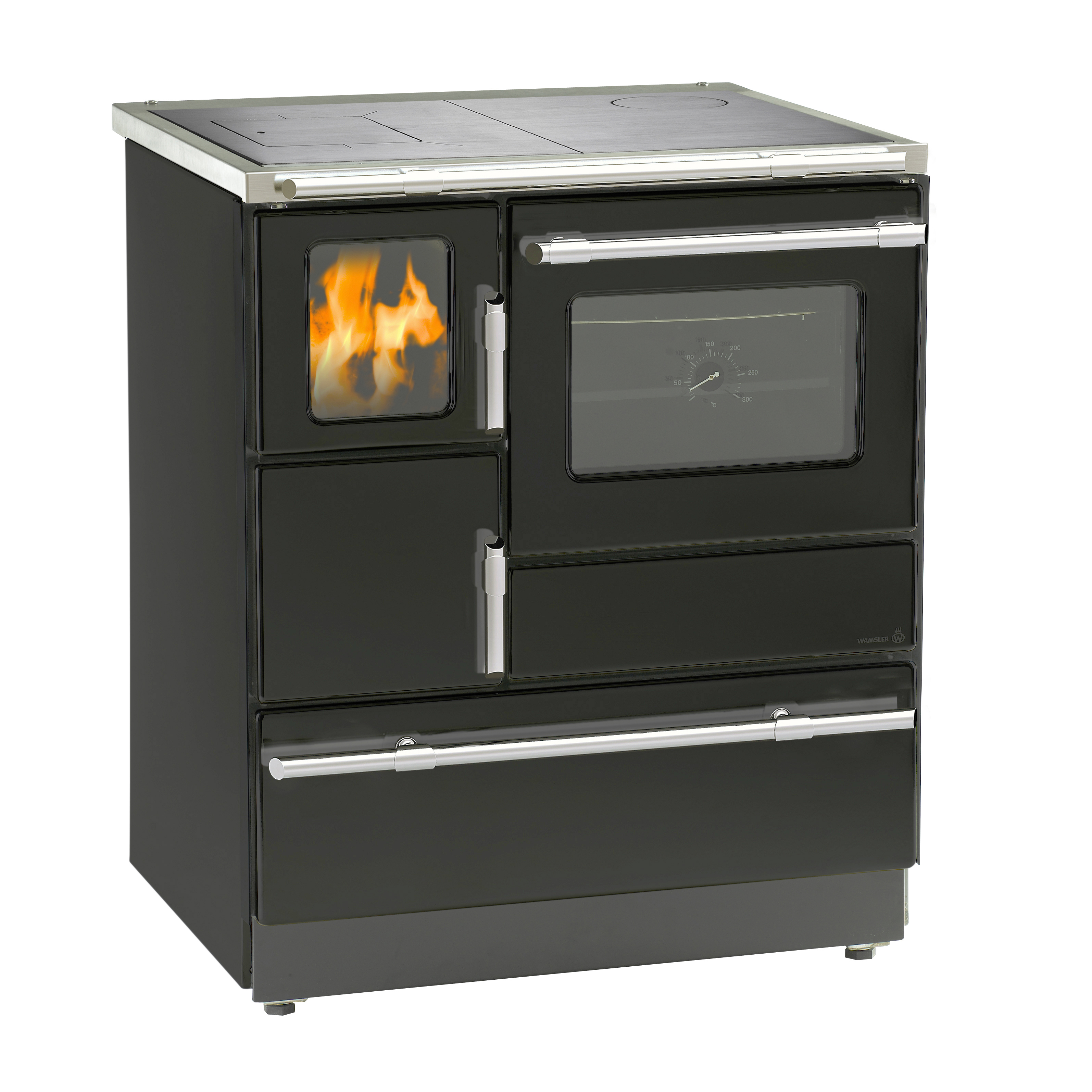 wamsler-ambiente-line-k-128f-holzherd-schwarz image 1