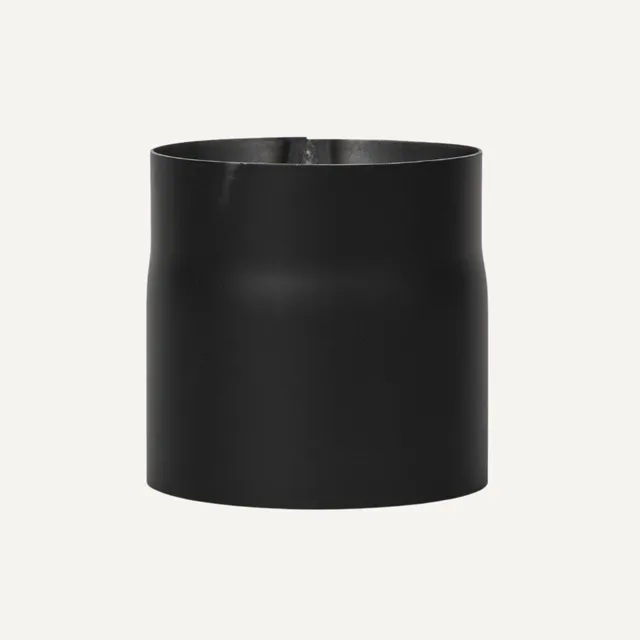 aduro-rauchrohrverl-ngerung-150-mm-gerade-schwarz-metallic-2-mm-stahl image 1