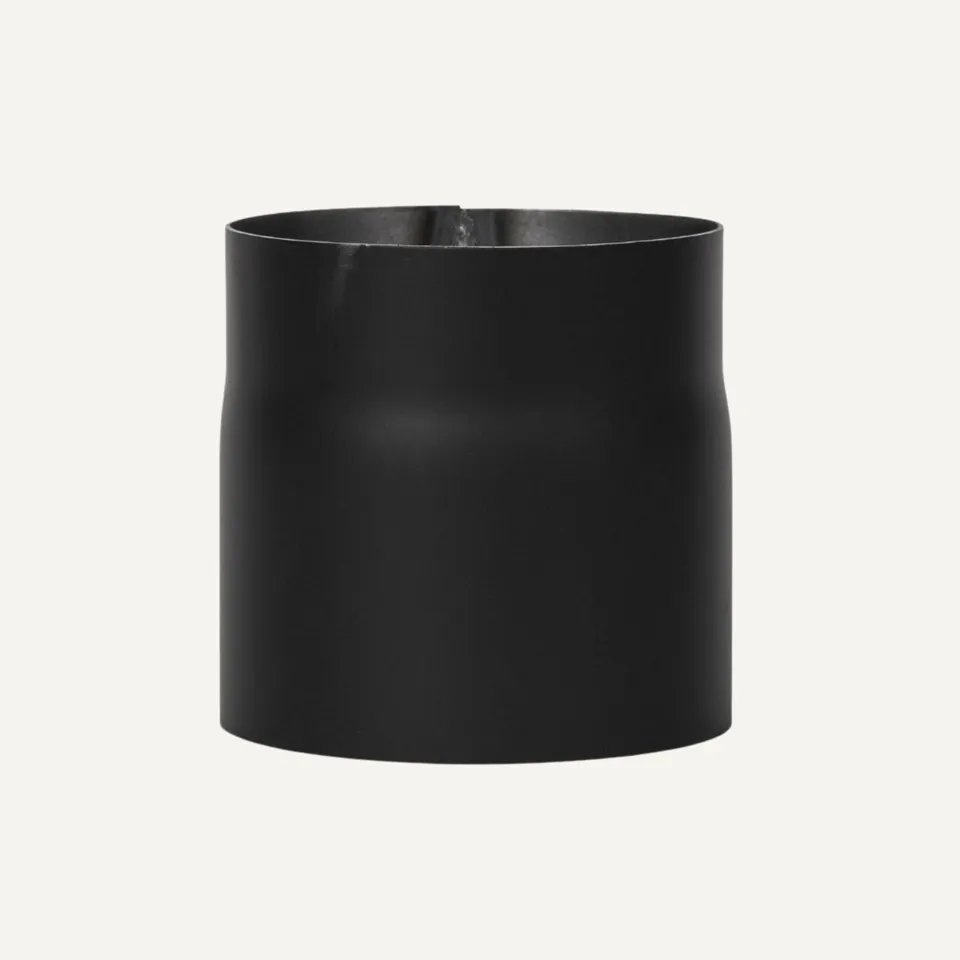 aduro-rauchrohrverl-ngerung-150-mm-gerade-schwarz-metallic-2-mm-stahl image 1
