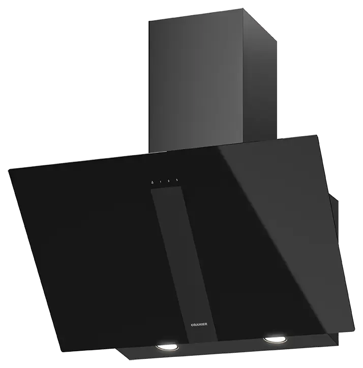 oranier-una-kopffrei-wandhaube-90-cm-pureblack-glas image 1