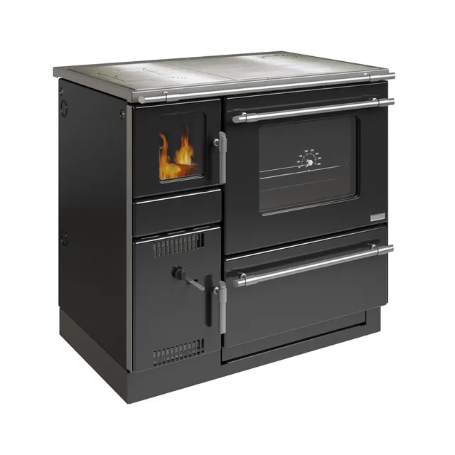 wamsler-ambiente-line-k-139f-holzherd-schwarz-dauerbrand image 1