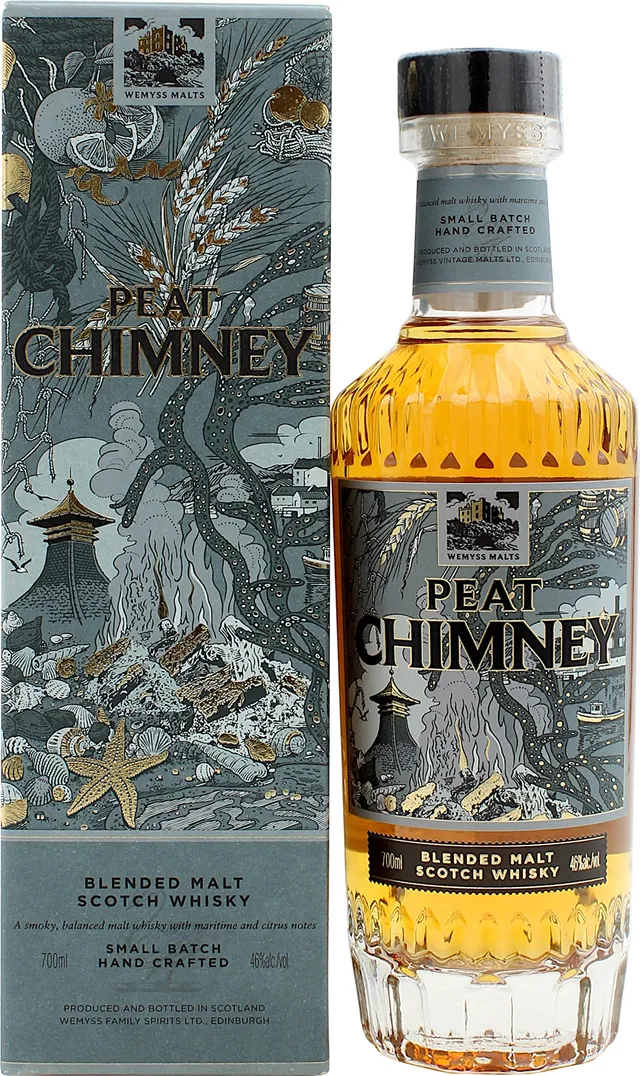 wemyss-malts-peat-chimney-blended-malt-scotch-whisky-46-0-7l-geschenkbox image 1