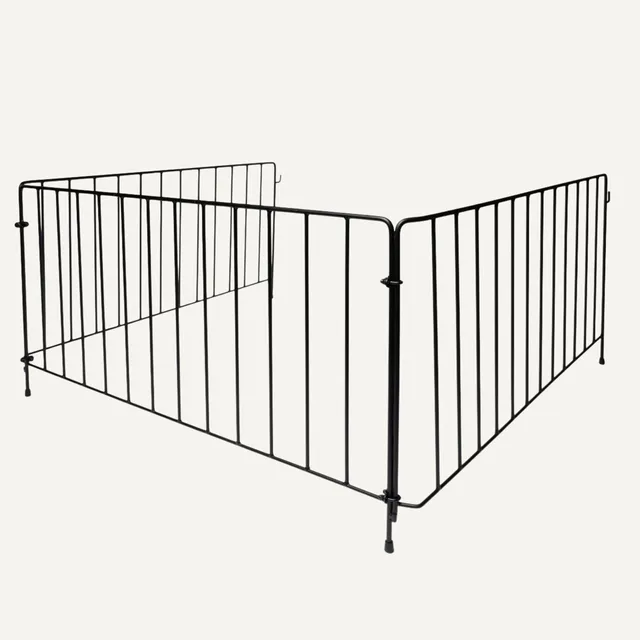 aduro-sicherheitsgitter-dreiteilig-schwarzes-metall-kinderschutzgitter-f-r-kamin image 1