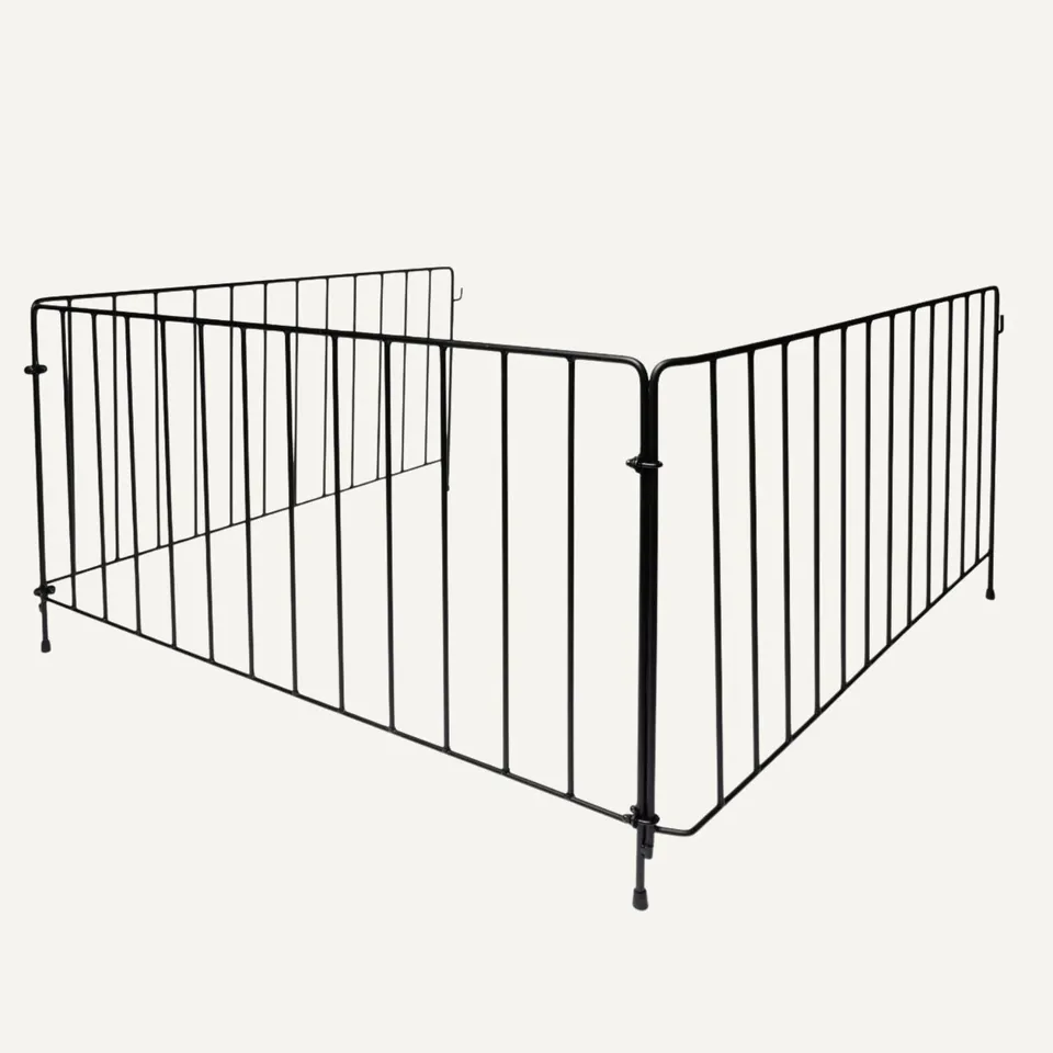 aduro-sicherheitsgitter-dreiteilig-schwarzes-metall-kinderschutzgitter-f-r-kamin image 1