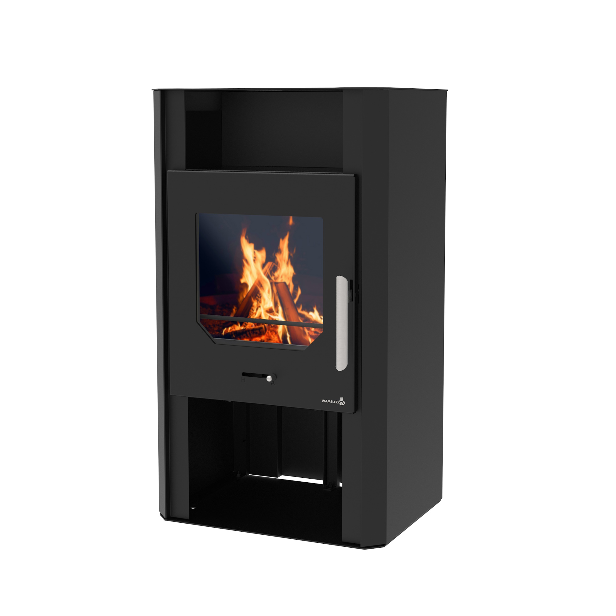 wamsler-kaminofen-cube-stahl-schwarz-6-kw image 1
