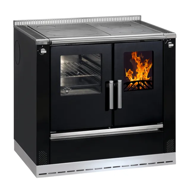 wamsler-w1-90-holzherd-schwarz-8-kw-mit-bratrohr image 1