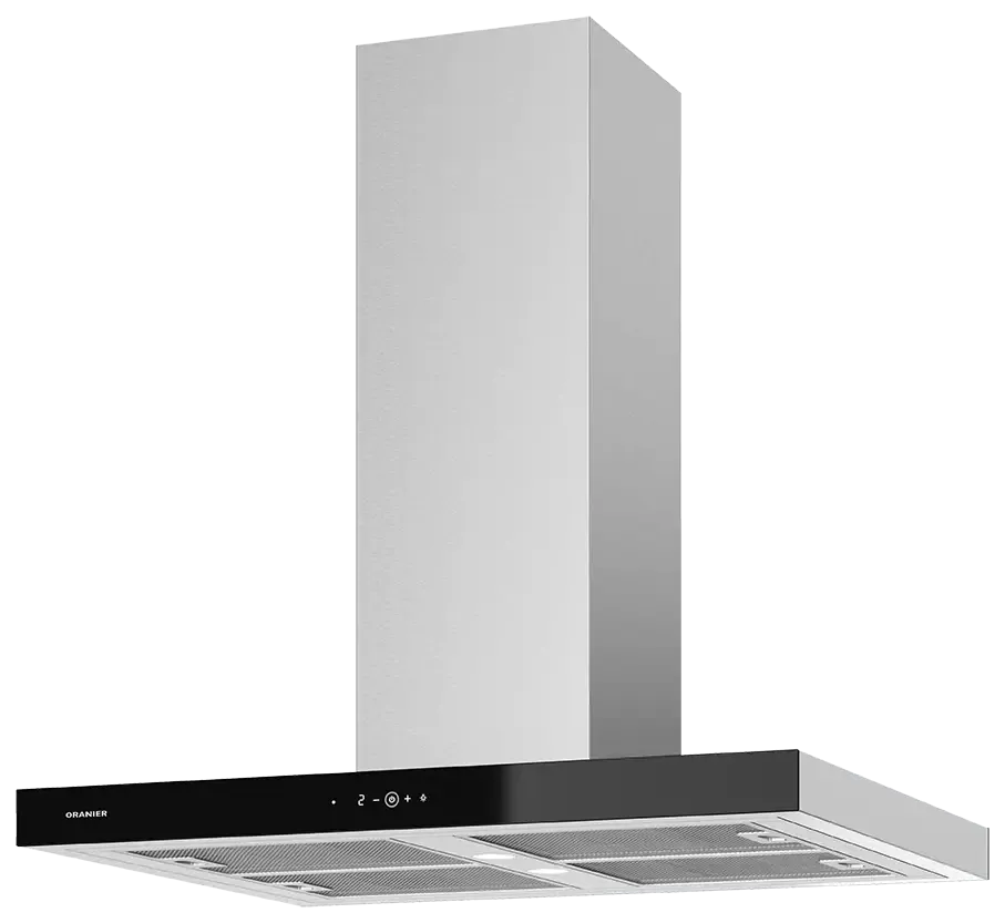 oranier-isola90e1-inselhaube-90-cm-edelstahl-mit-lightup-display image 1