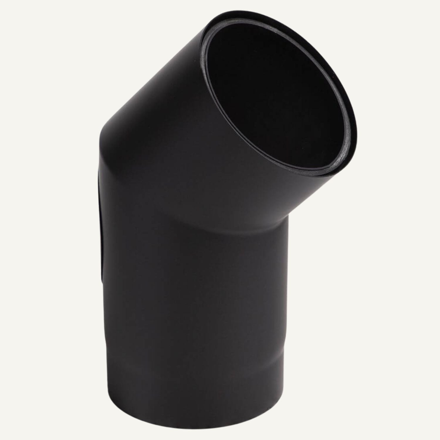 aduro-halbisoliertes-45-bogenst-ck-mit-reinigungsluke-ofenrohr-schwarz-metallic image 1