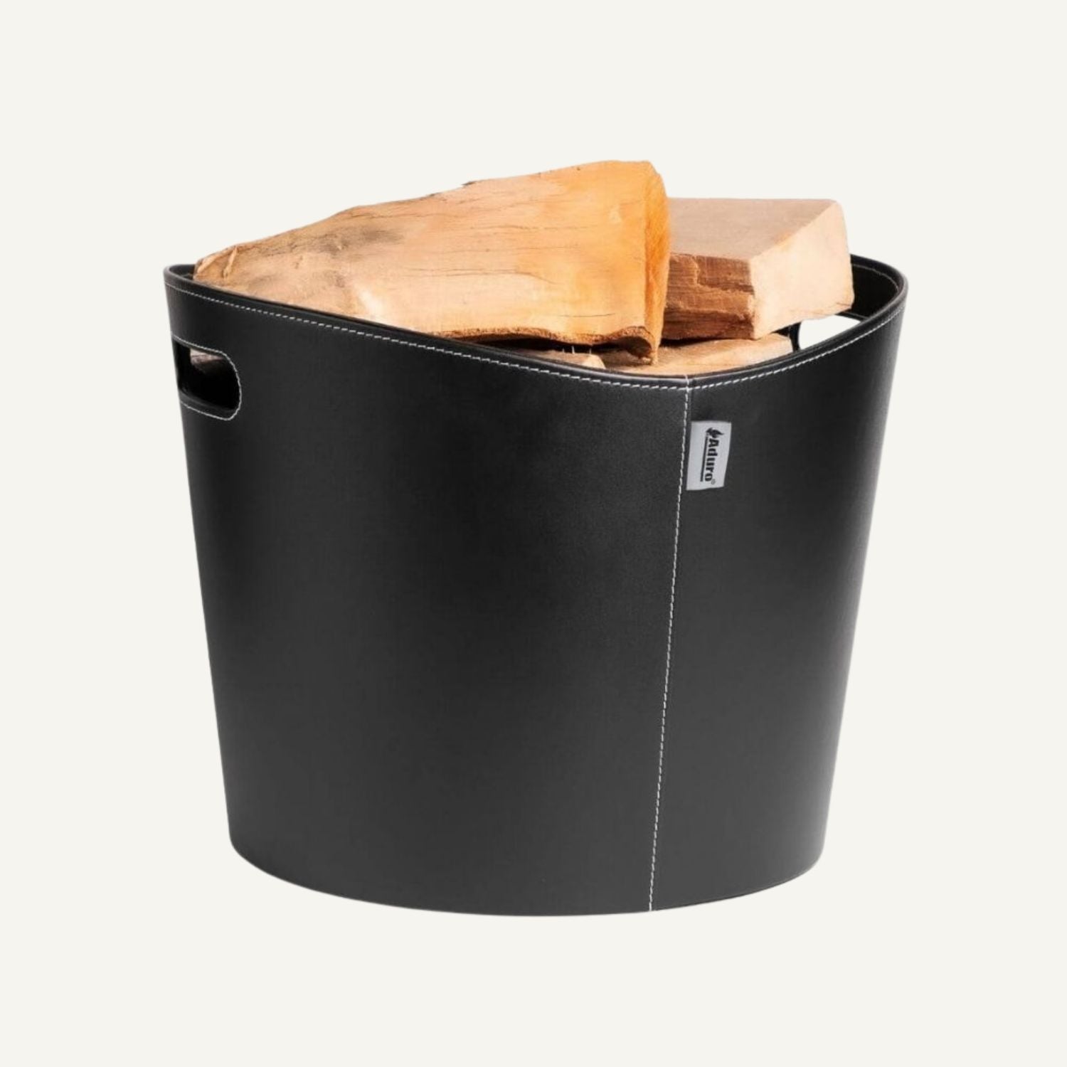 aduro-proline-holzkorb-39-cm-imitat-leder image 1