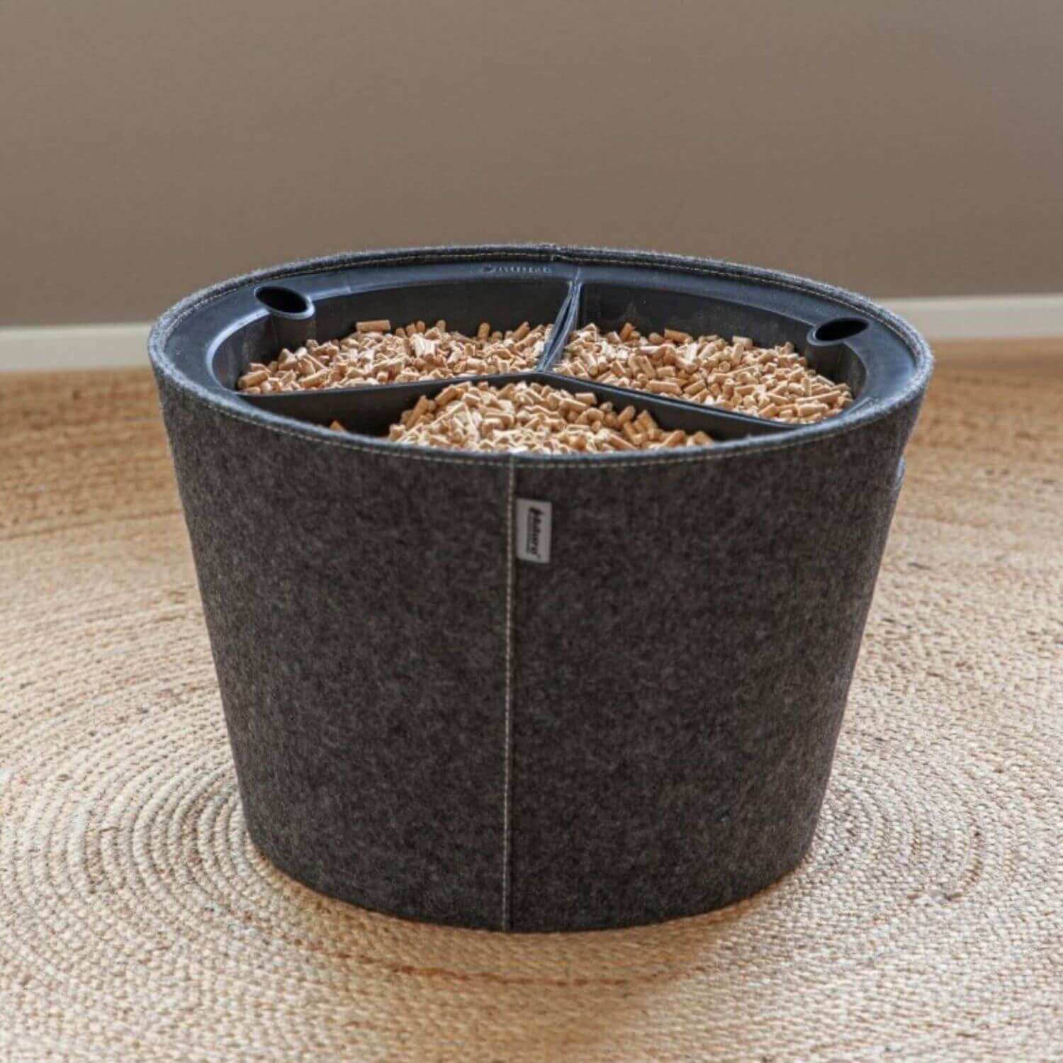 aduro-proline-korbset-f-r-holzpellets-filz-grau-mit-pelleteinsatz image 5