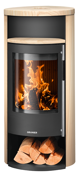 oranier-polar-neo-8-kaminofen-rund-mit-warmhaltefach image 1