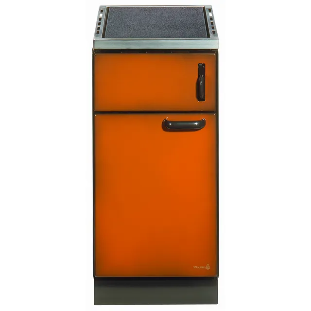wamsler-beistellherd-k-140-maron-holzherd-mit-stahlplatte image 1
