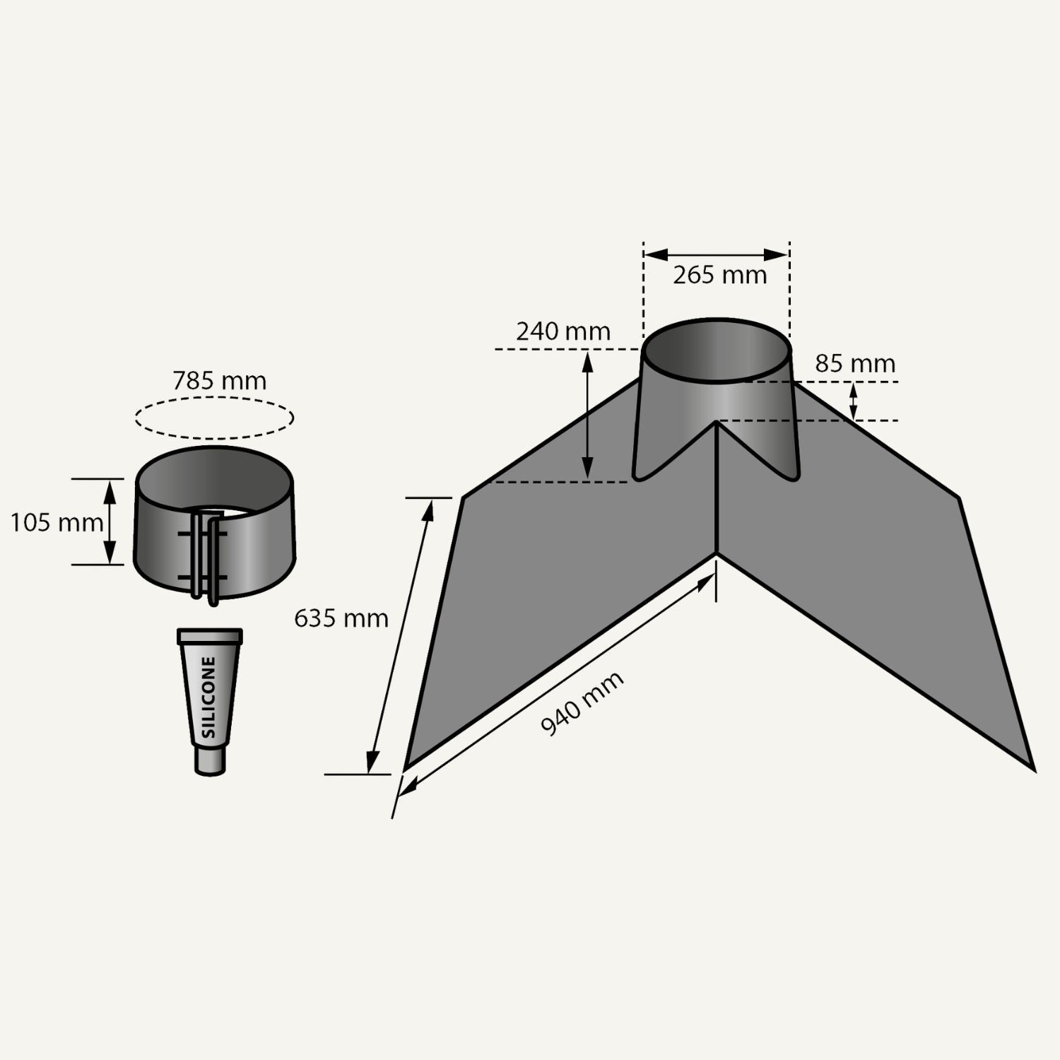 aduro-dachanschluss-eco-flex-35-first-33-42-5-mit-dichtkragen image 2