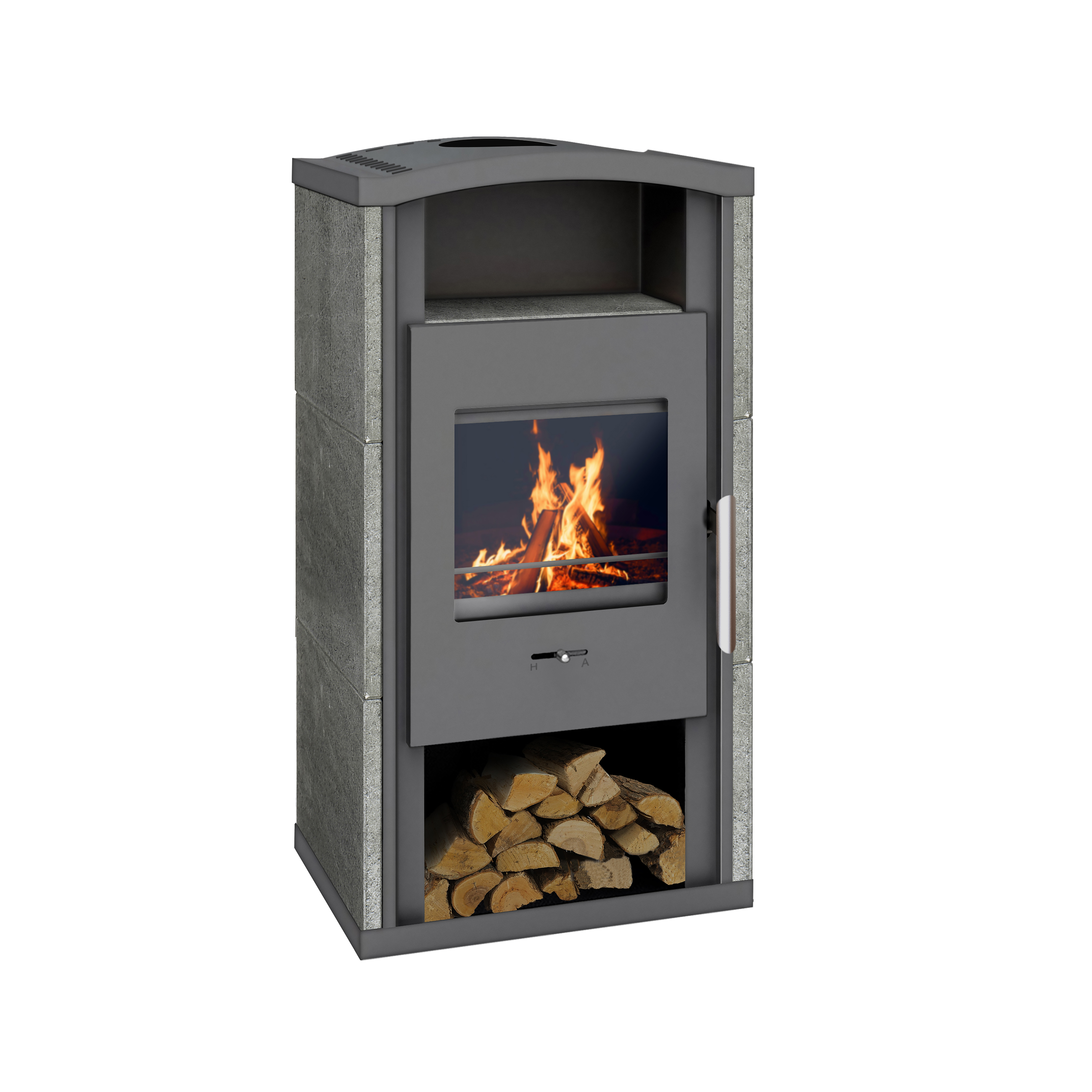 wamsler-kaminofen-gron-6-kw-serpentino-speckstein image 1