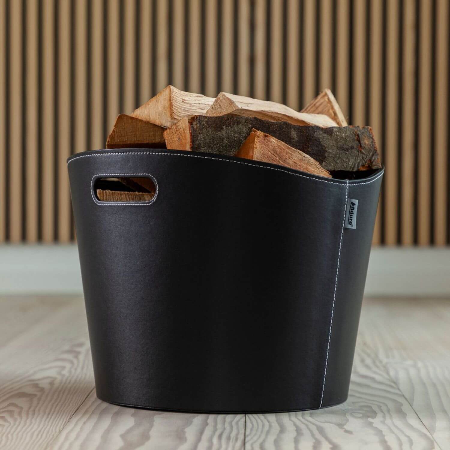 aduro-proline-holzkorb-39-cm-imitat-leder image 2