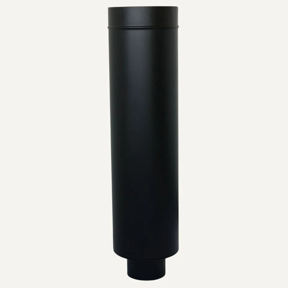 aduro-isolierte-startsektion-0-9-m-schwarz-schornstein-startkupplung-150-mm image 1