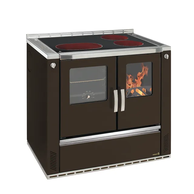 wamsler-w3-90-holzherd-braun-mit-bratrohr-8-kw image 1