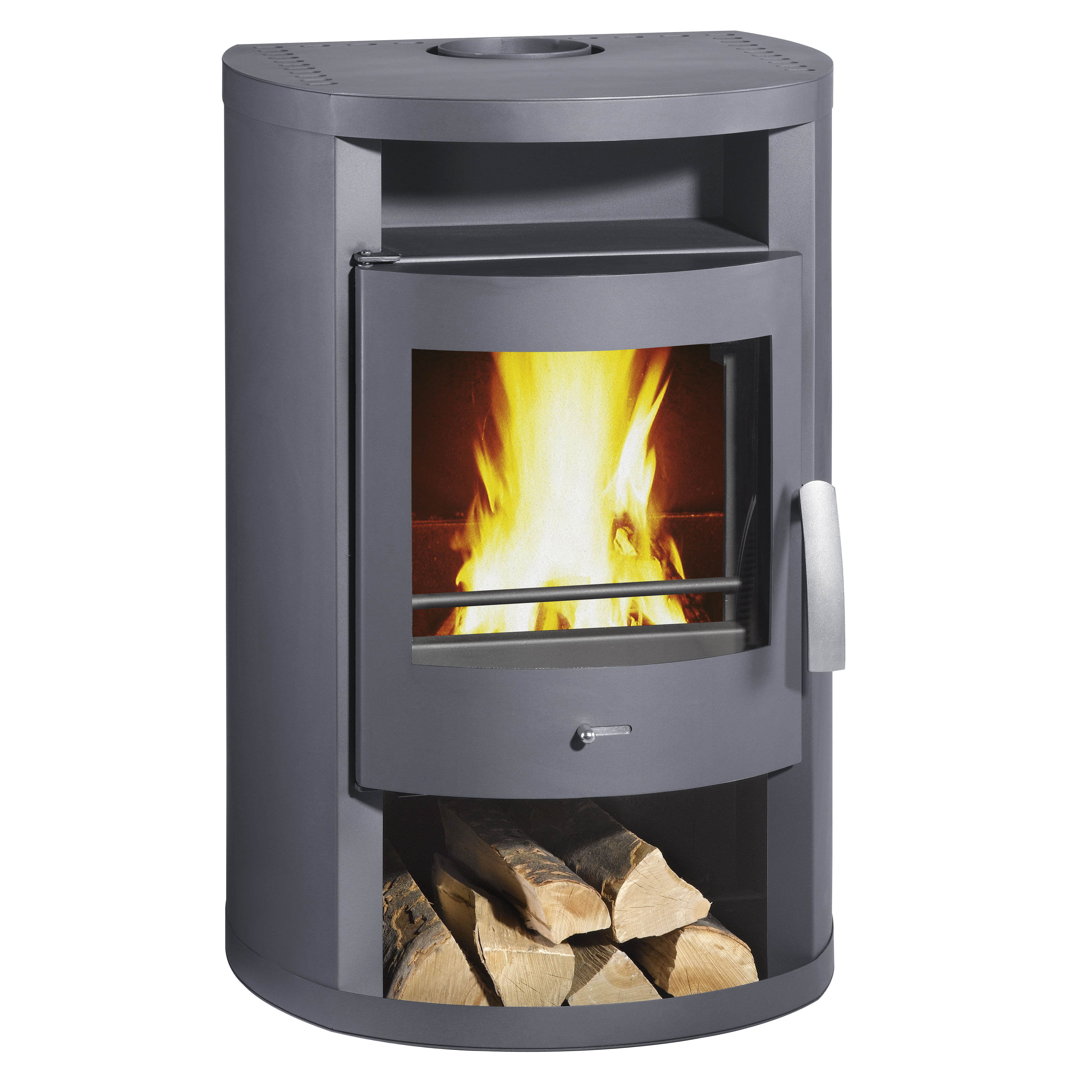 wamsler-radiant-kaminofen-6-kw-stahl-gussgrau image 1
