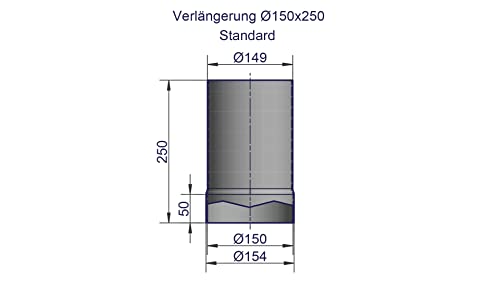 hark-rauchrohr-150-mm-l-nge-250-mm-graphit image 4
